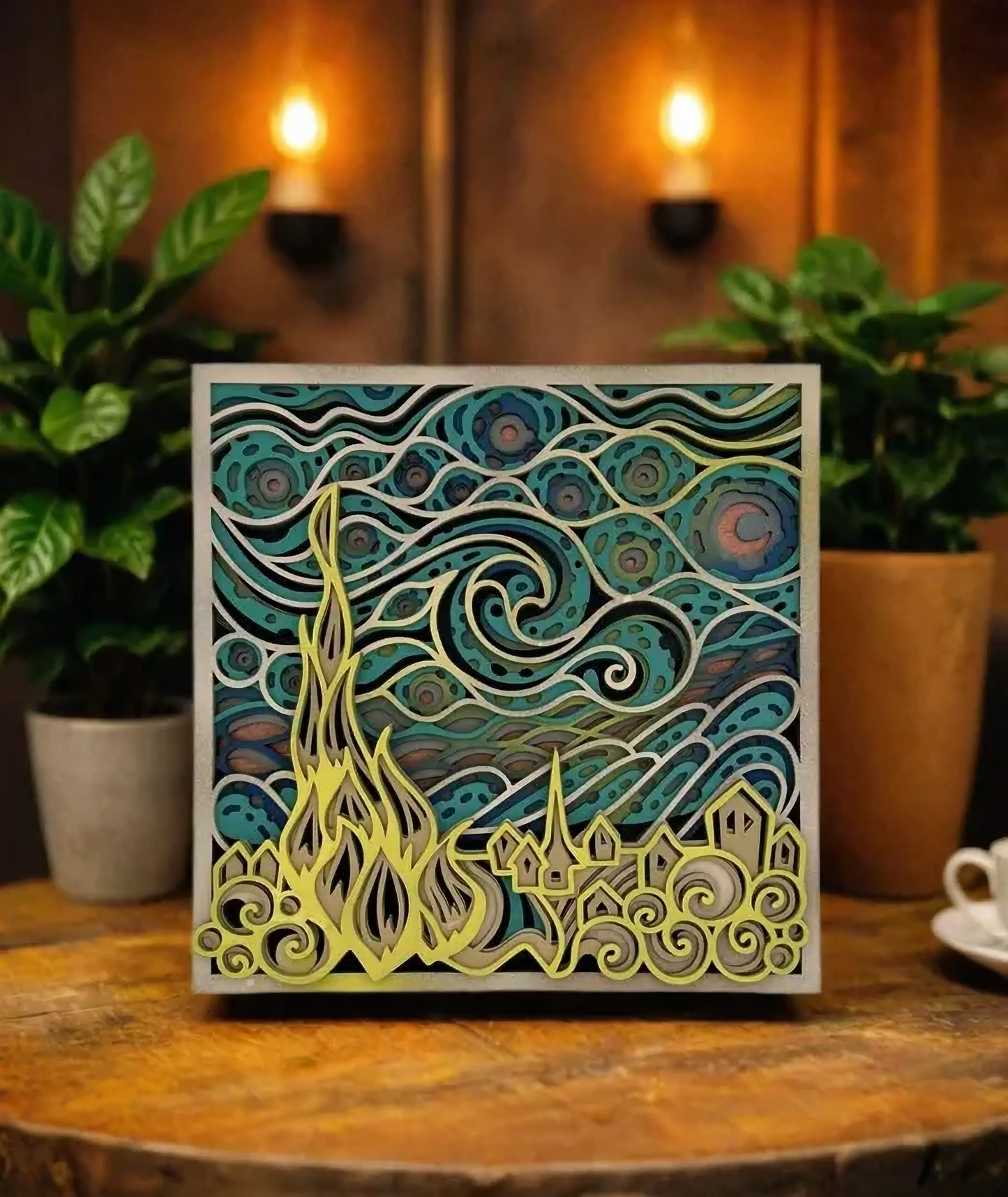 Layered Artwork - Starry Night