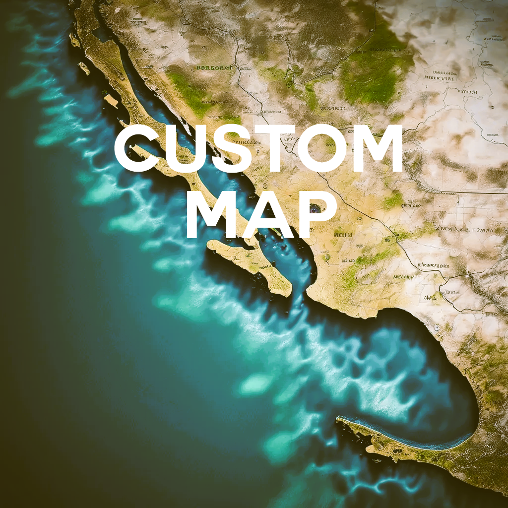 Bathymetric Map - Custom Map