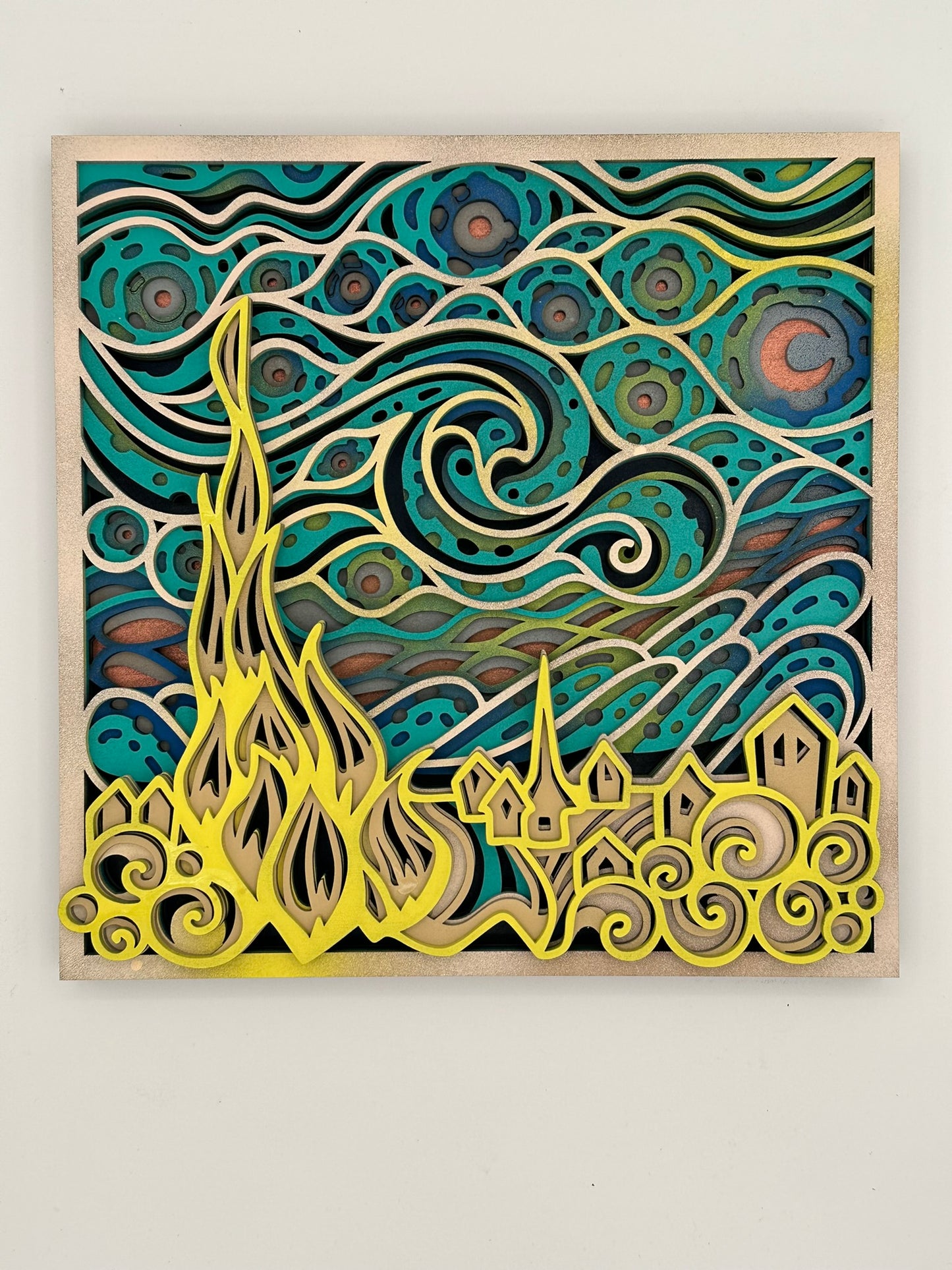 Layered Artwork - Starry Night