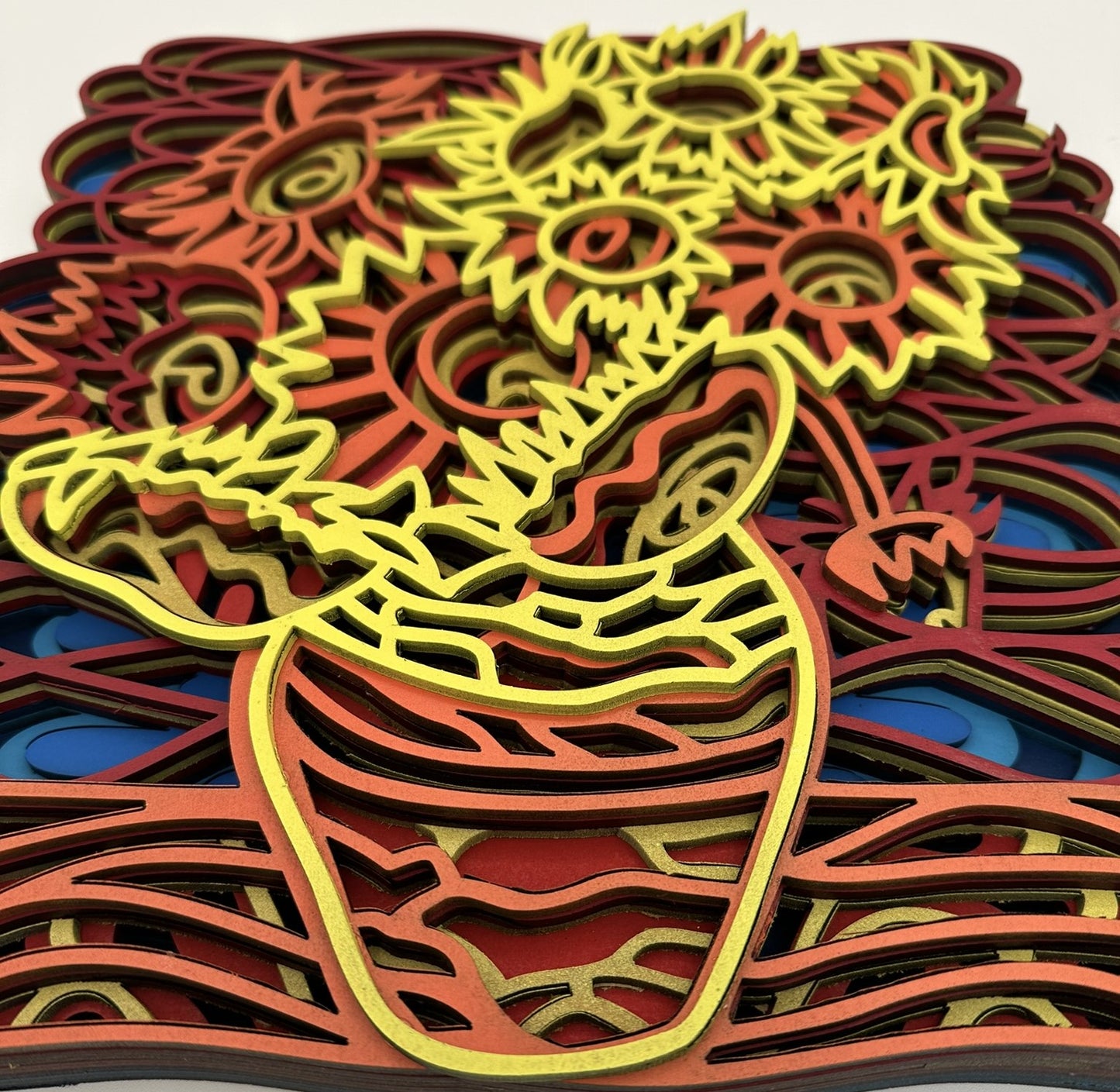 Layered Artwork - Sunflowers