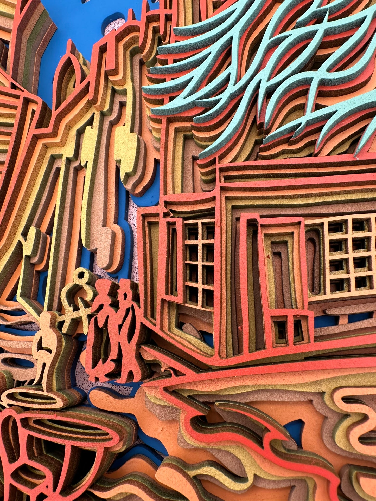 Layered Artwork - Night Cafe