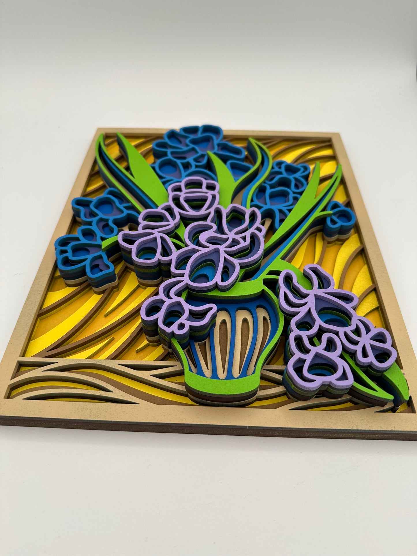 Layered Artwork - Irises
