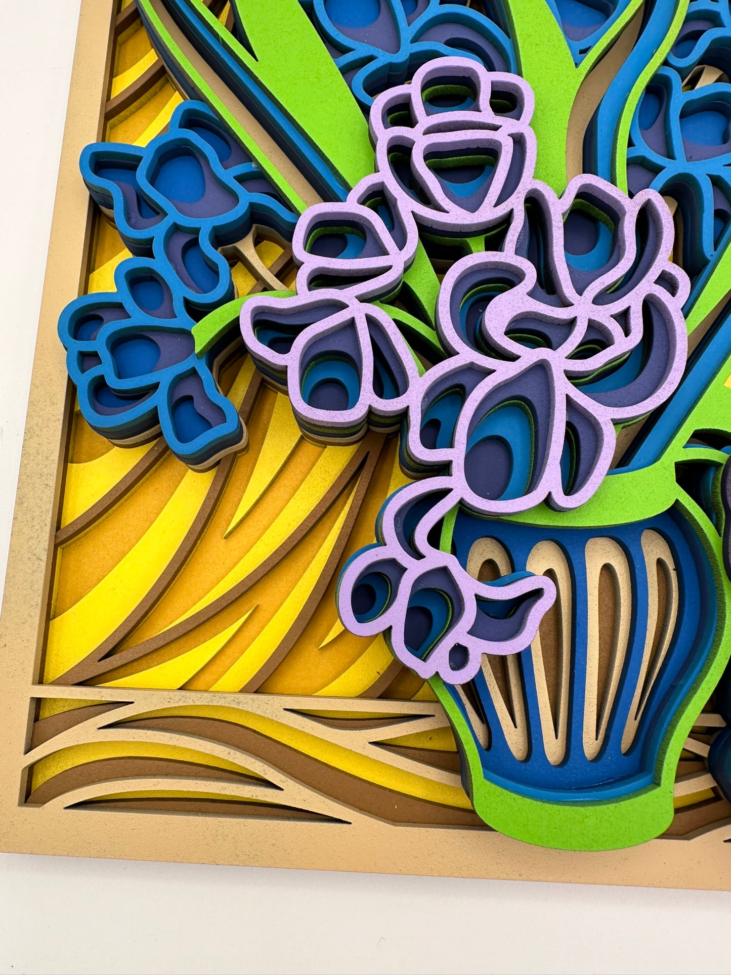 Layered Artwork - Irises