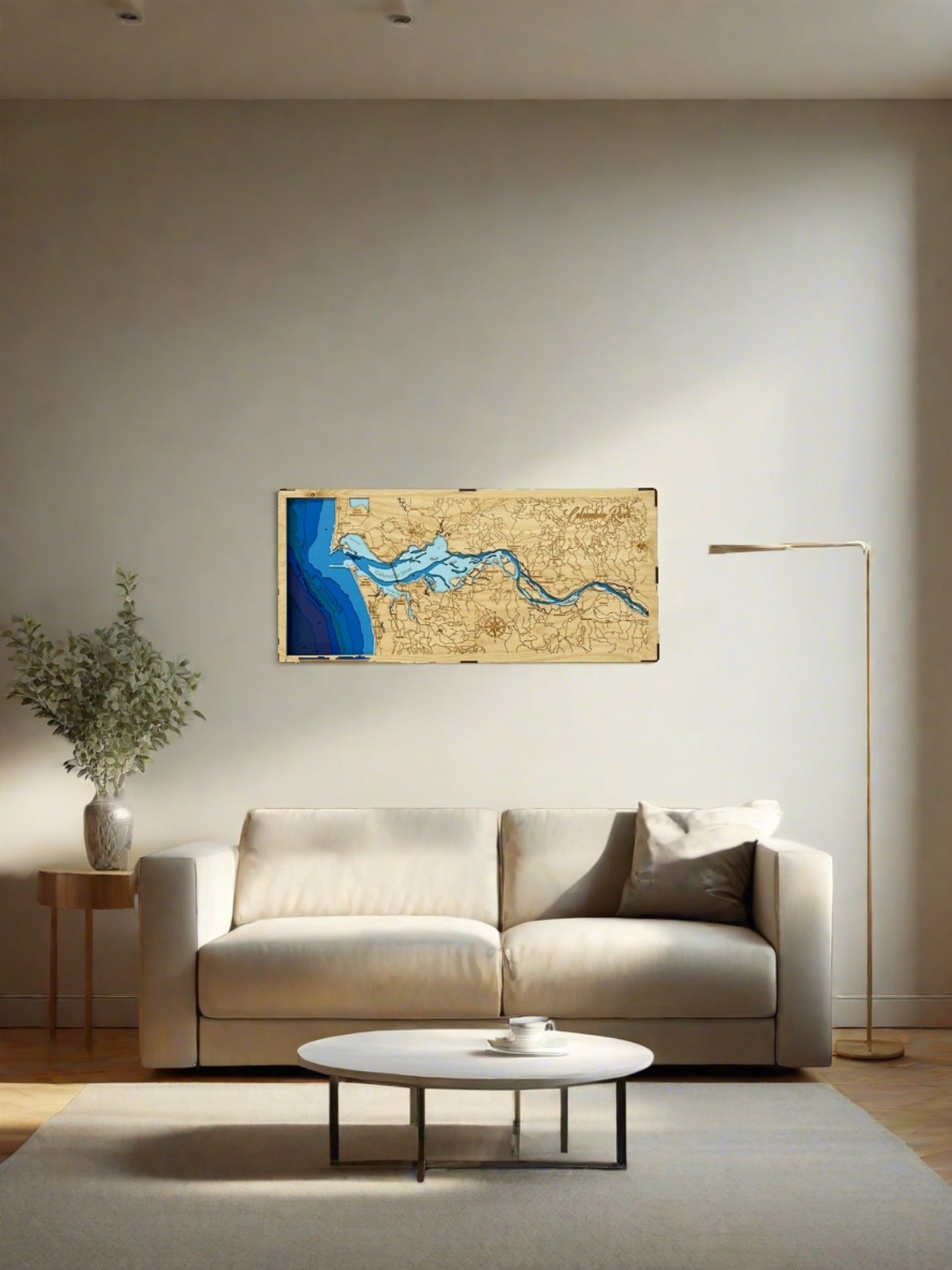 Bathymetric Map - Columbia River (Oregon Coast)