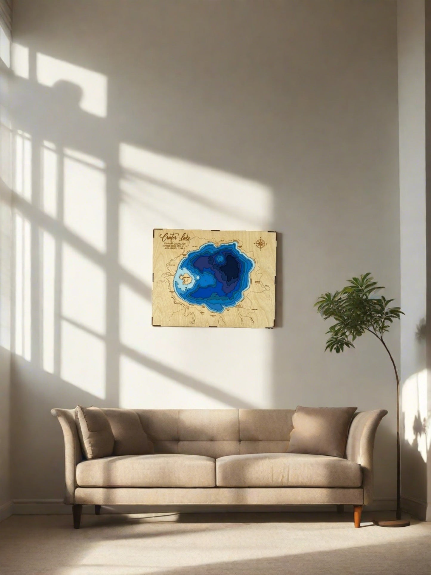 Bathymetric Map - Crater Lake