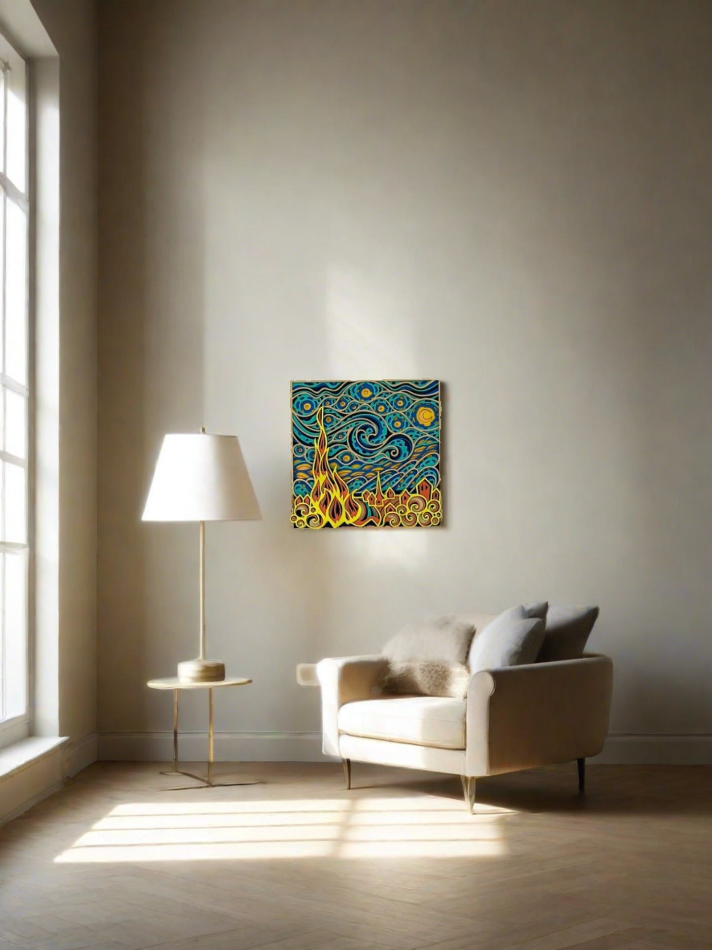 Layered Artwork - Starry Night