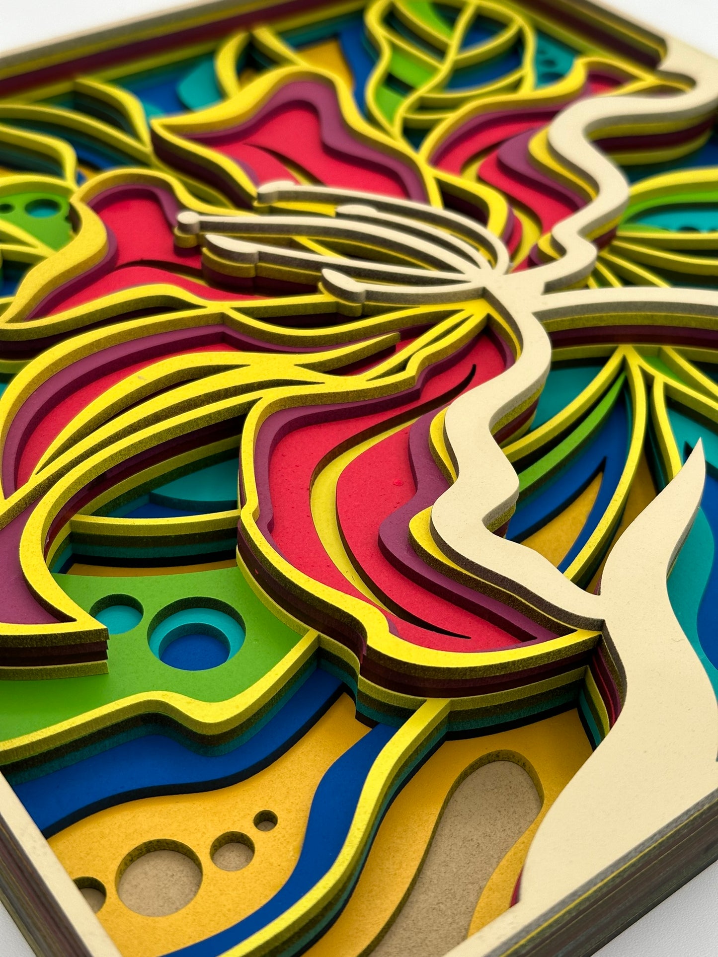 Layered Artwork - Exotic Flower