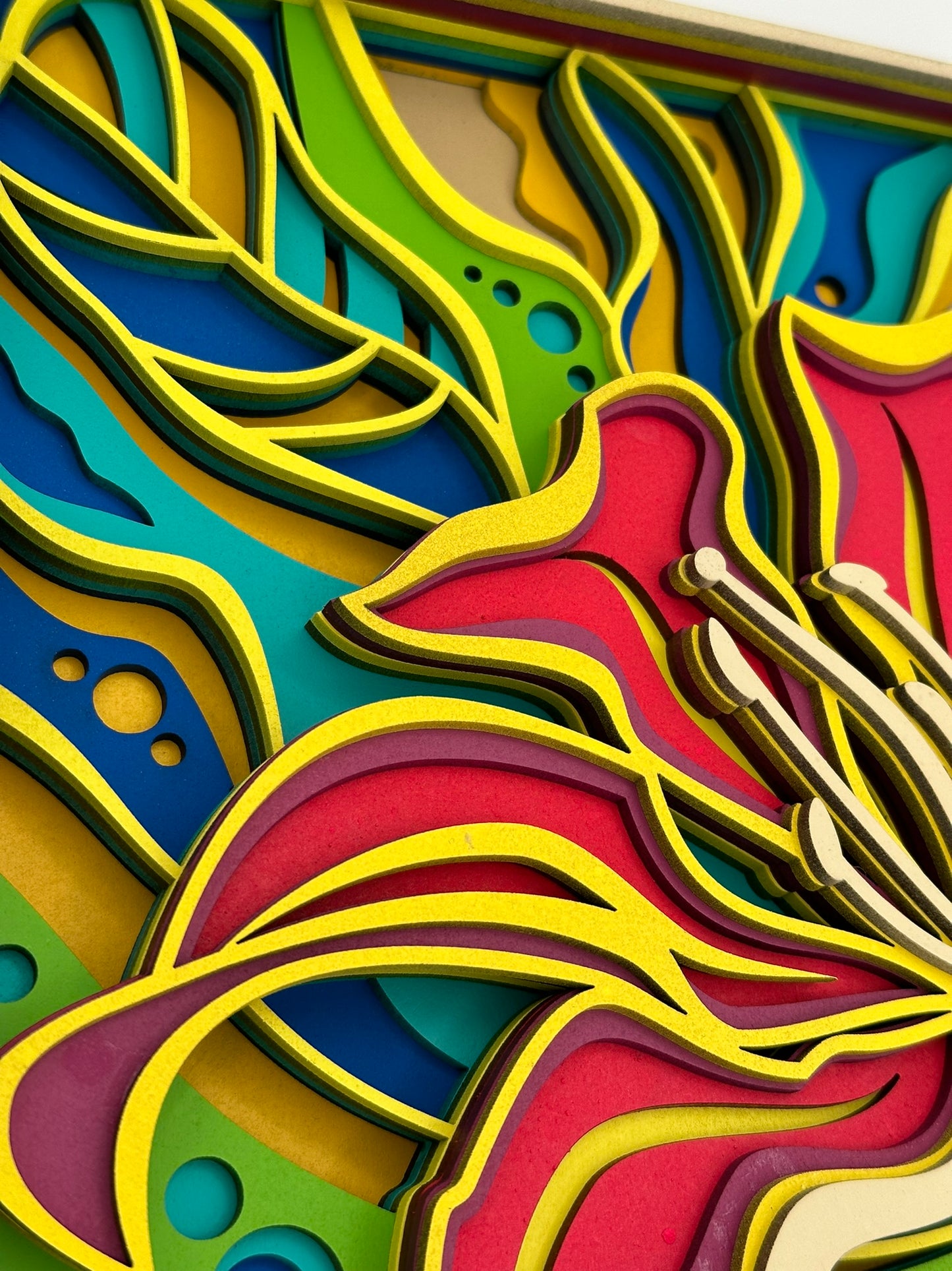Layered Artwork - Exotic Flower
