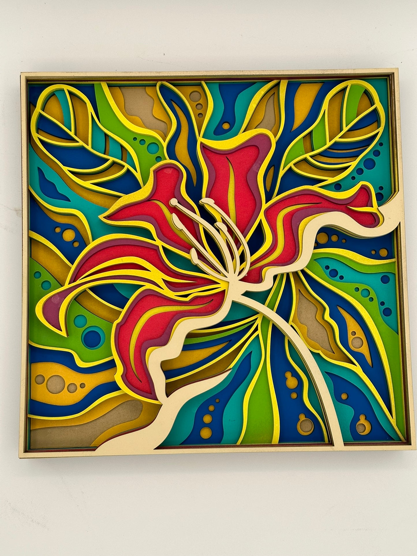 Layered Artwork - Exotic Flower