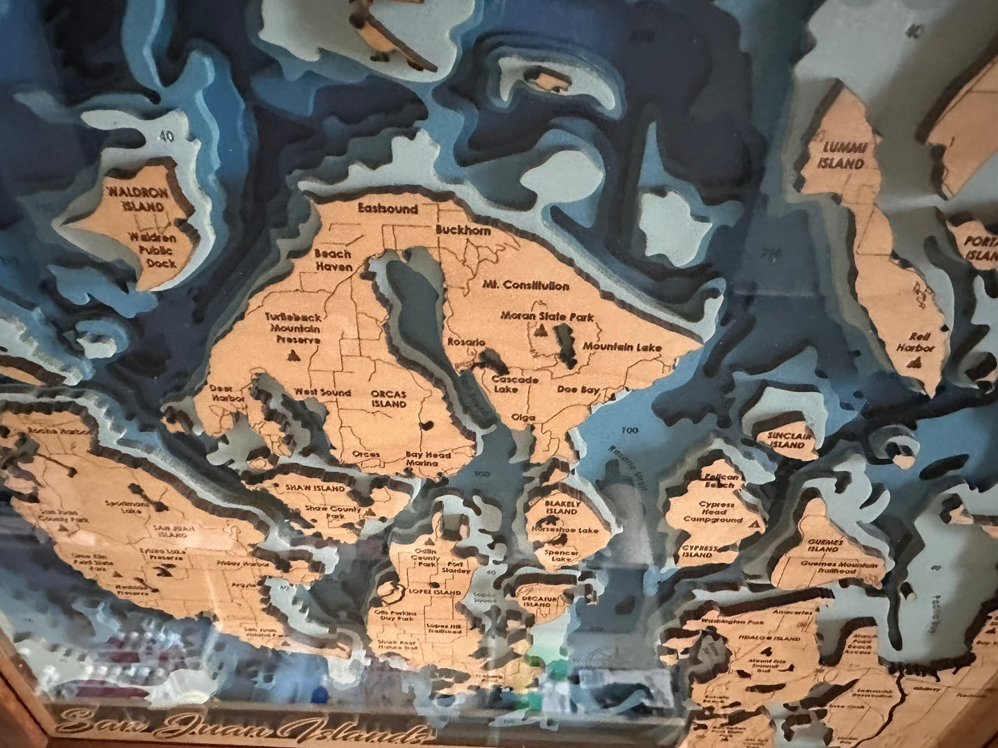 Bathymetric Map - San Juan Islands