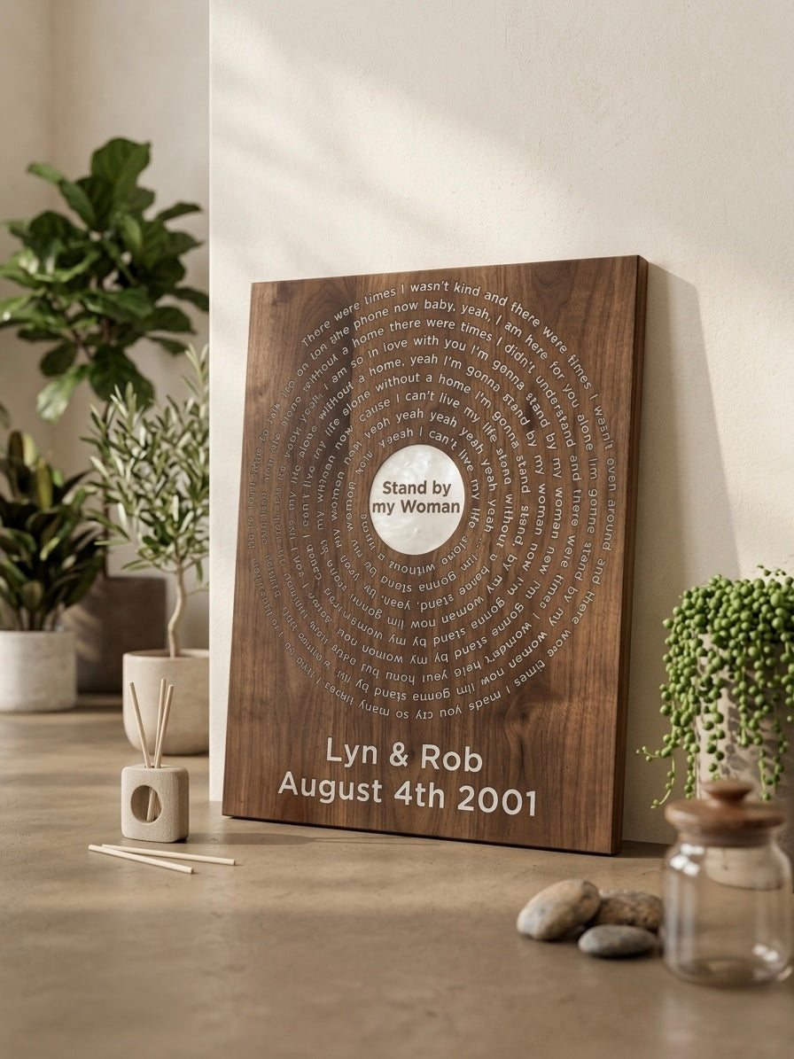 Wedding Song Wood Engraved Disc