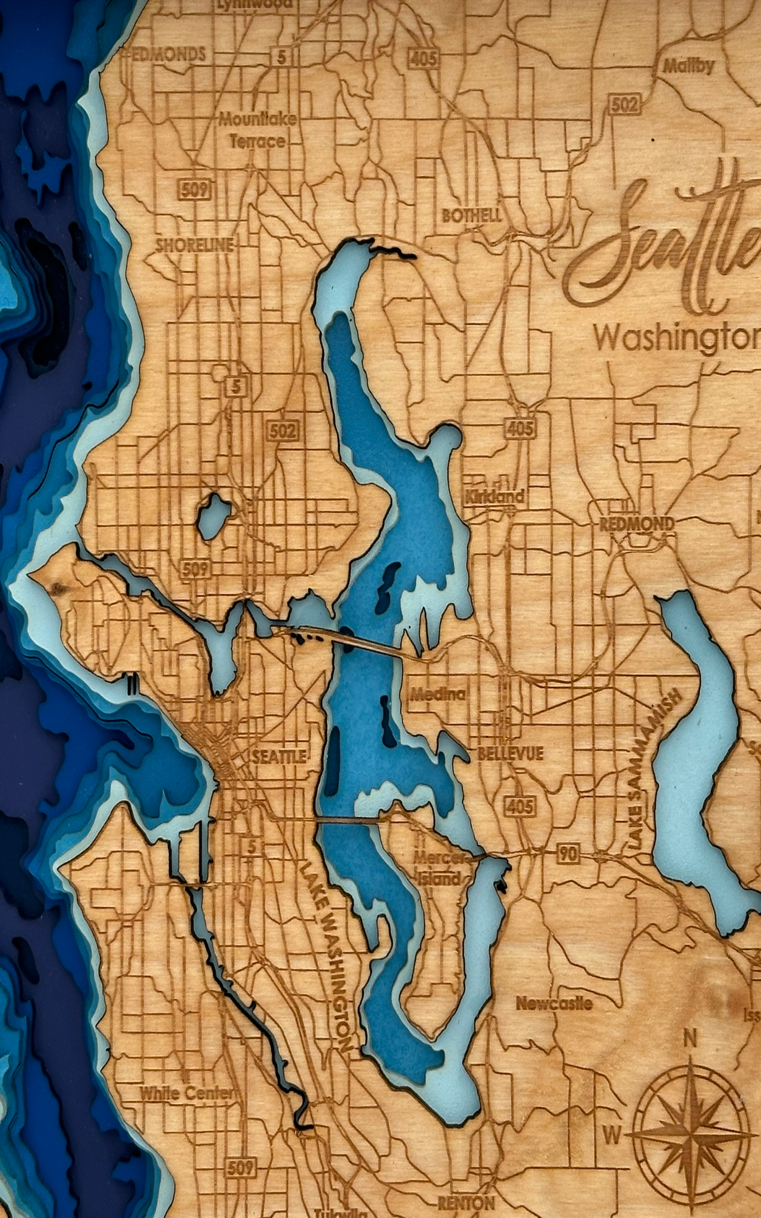 Bathymetric Map - Seattle