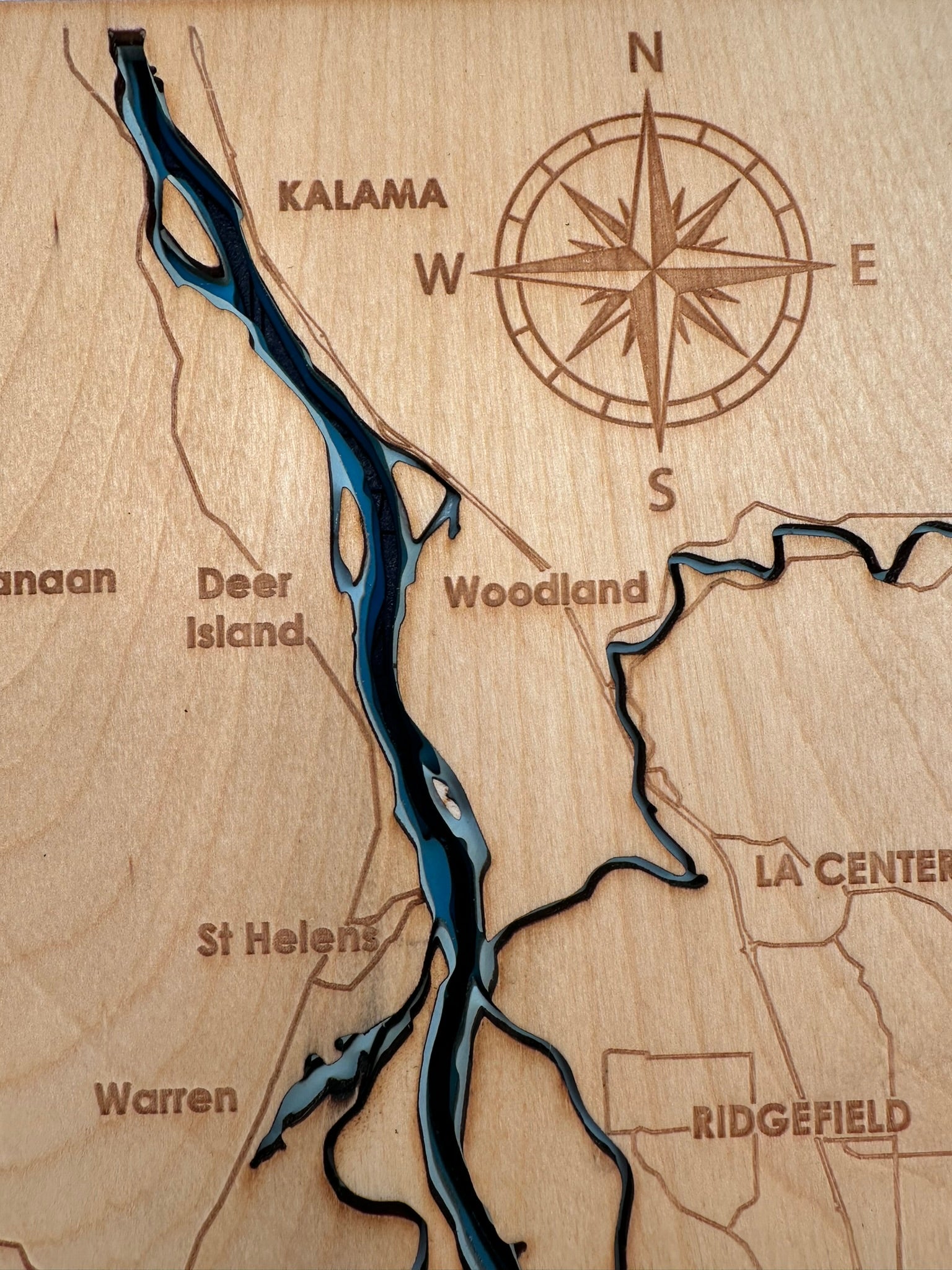 Bathymetric Map - Columbia River (Kalama to Camas)