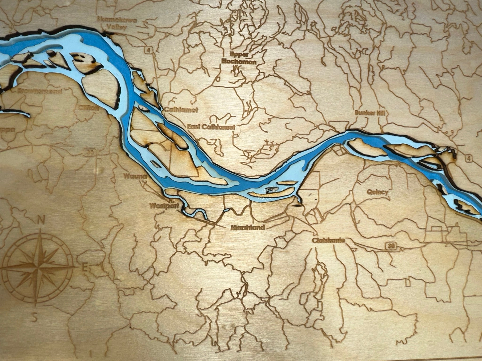 Bathymetric Map - Columbia River (Oregon Coast)