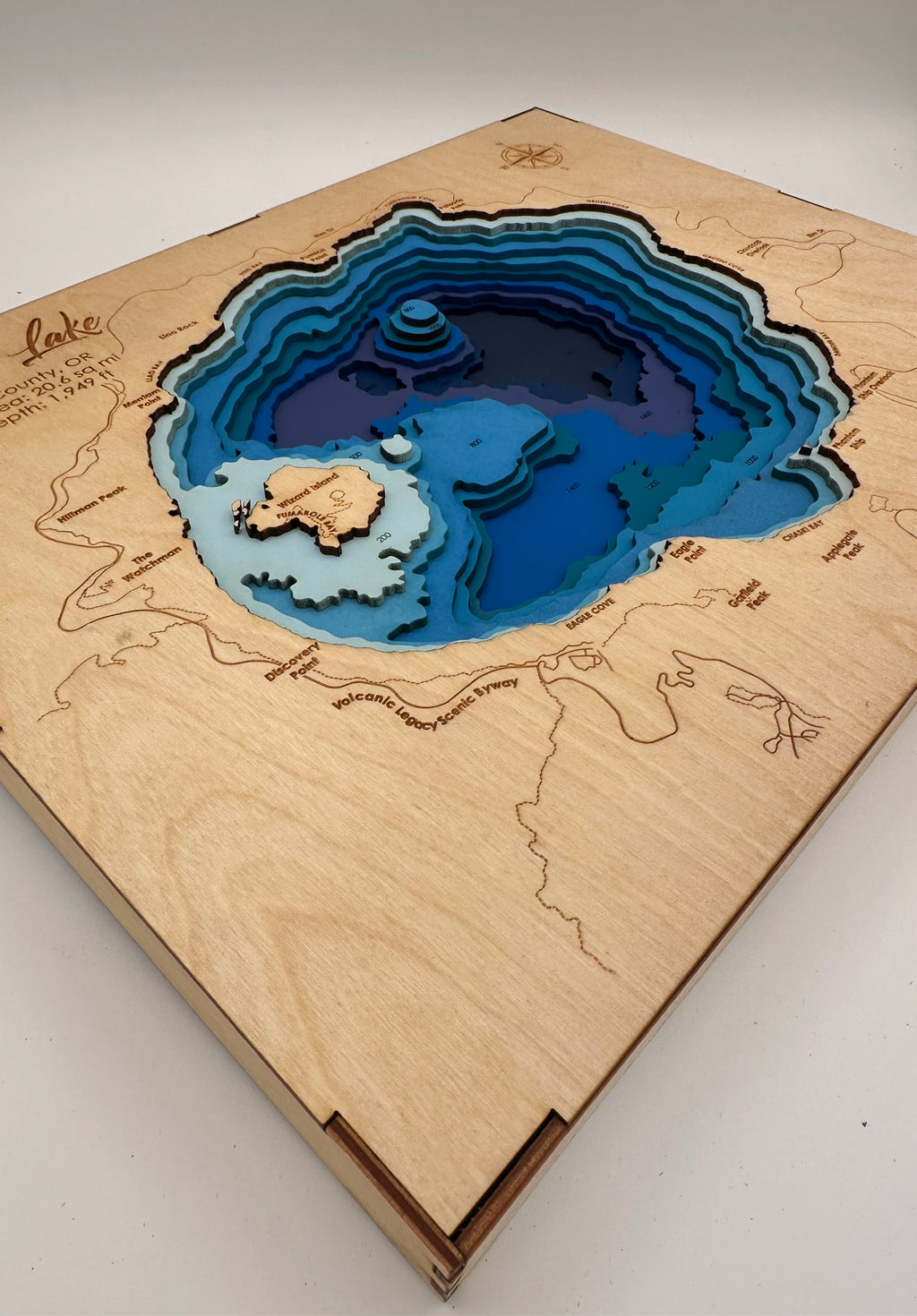 Bathymetric Map - Crater Lake