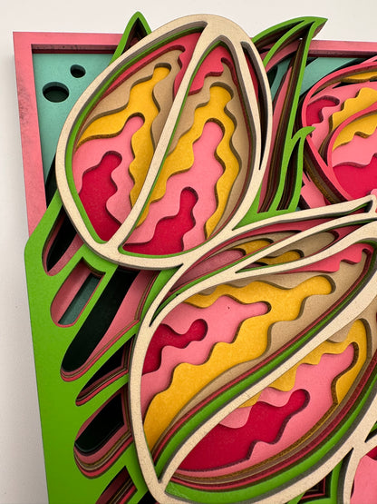 Layered Artwork - Tulips