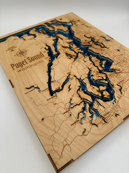 Bathymetric Map - Custom Map