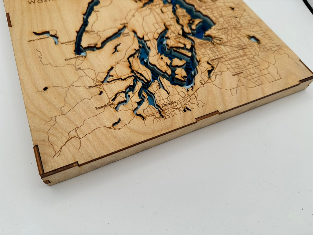 Codex Crafts Puget Sound Layered Bathymetric Map – Codex Crafts