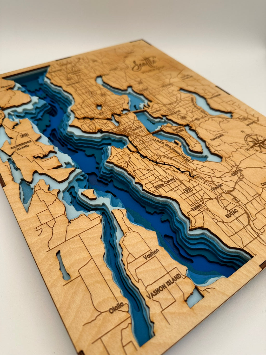 Codex Crafts Bathymetric Map - Seattle – Codex Crafts