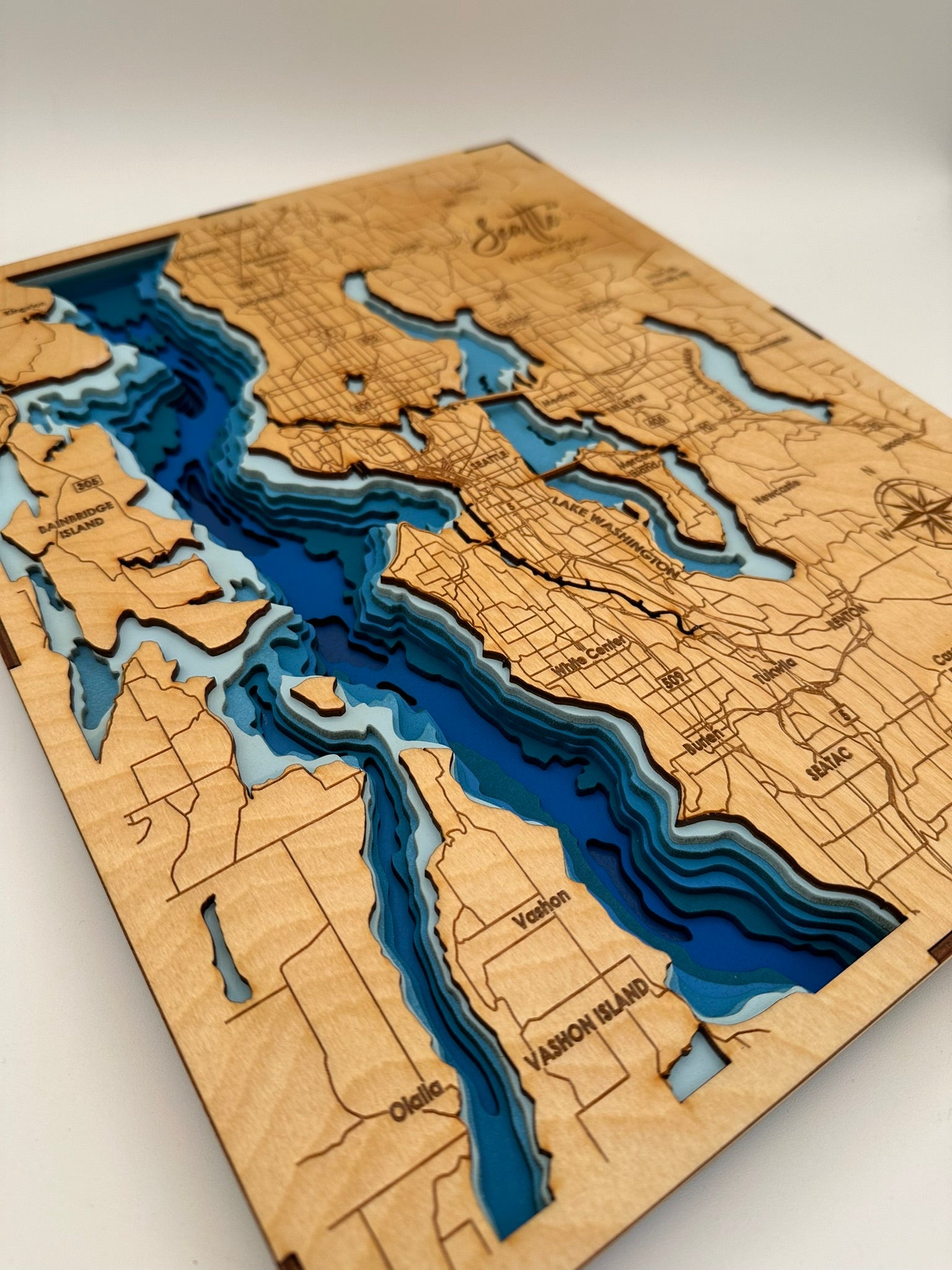 Bathymetric Map - Seattle