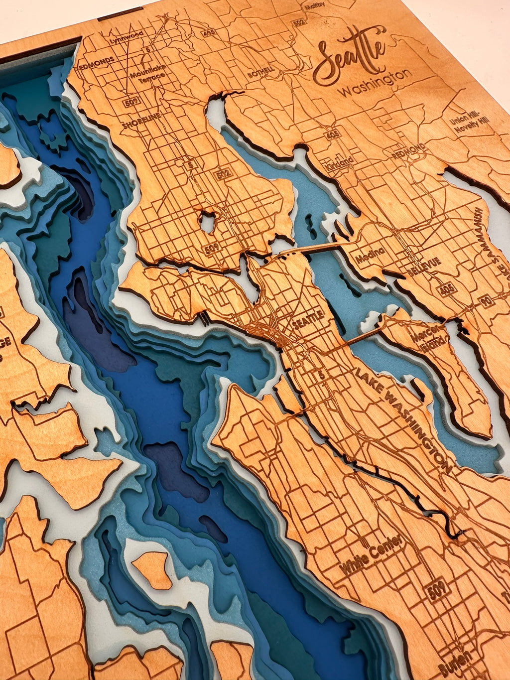 Codex Crafts Bathymetric Map - Seattle – Codex Crafts