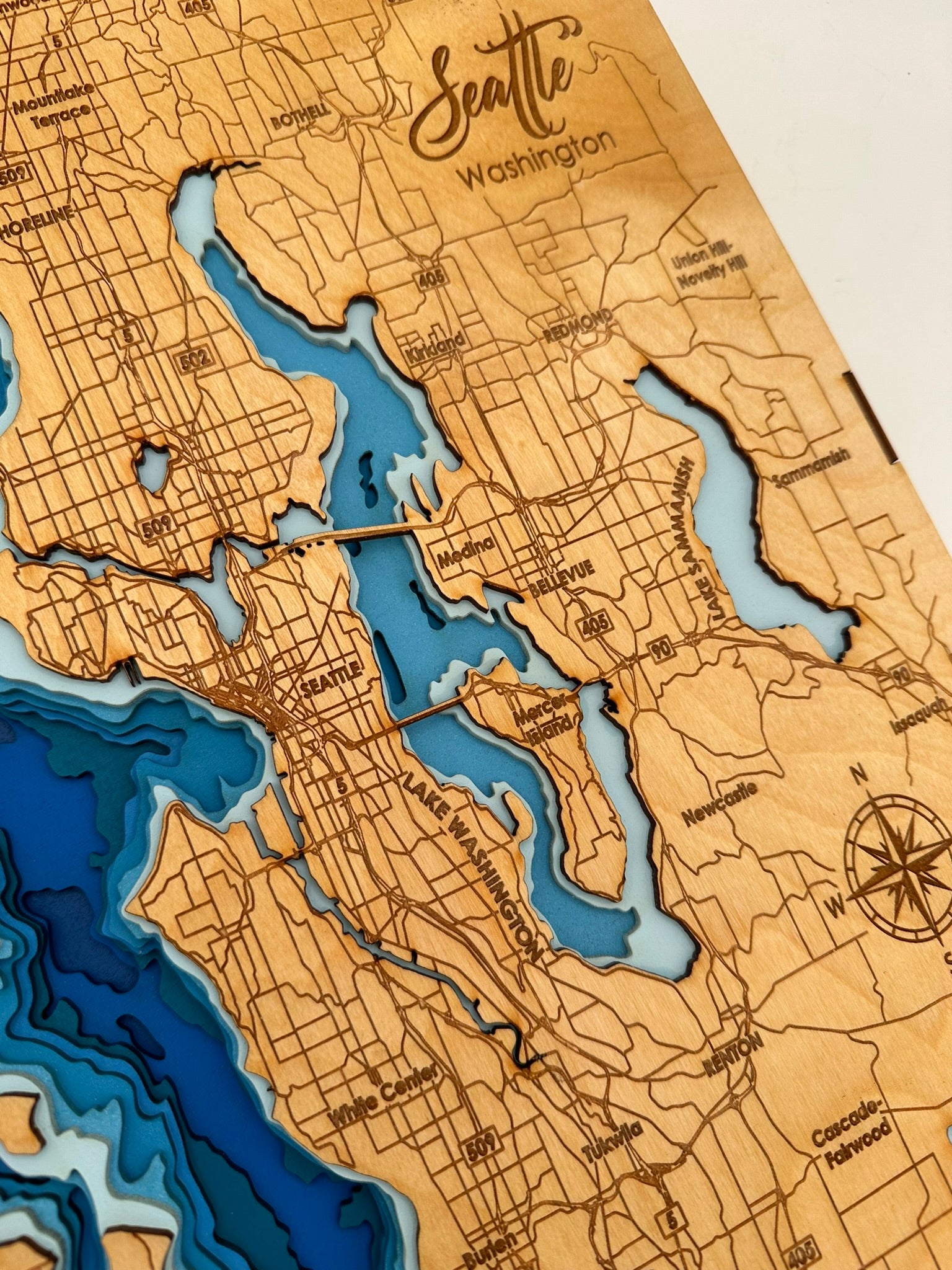 Bathymetric Map - Seattle