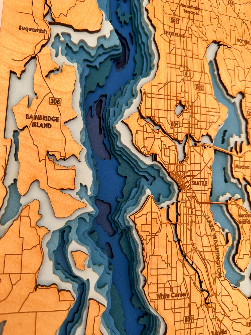 Codex Crafts Bathymetric Map - Seattle – Codex Crafts