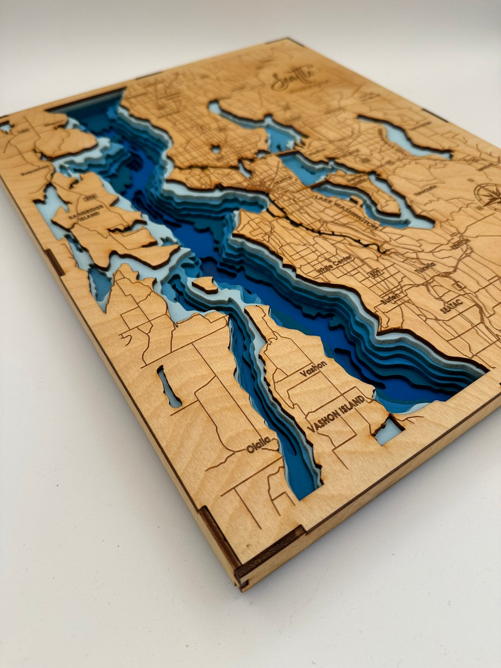 Codex Crafts Bathymetric Map - Seattle – Codex Crafts