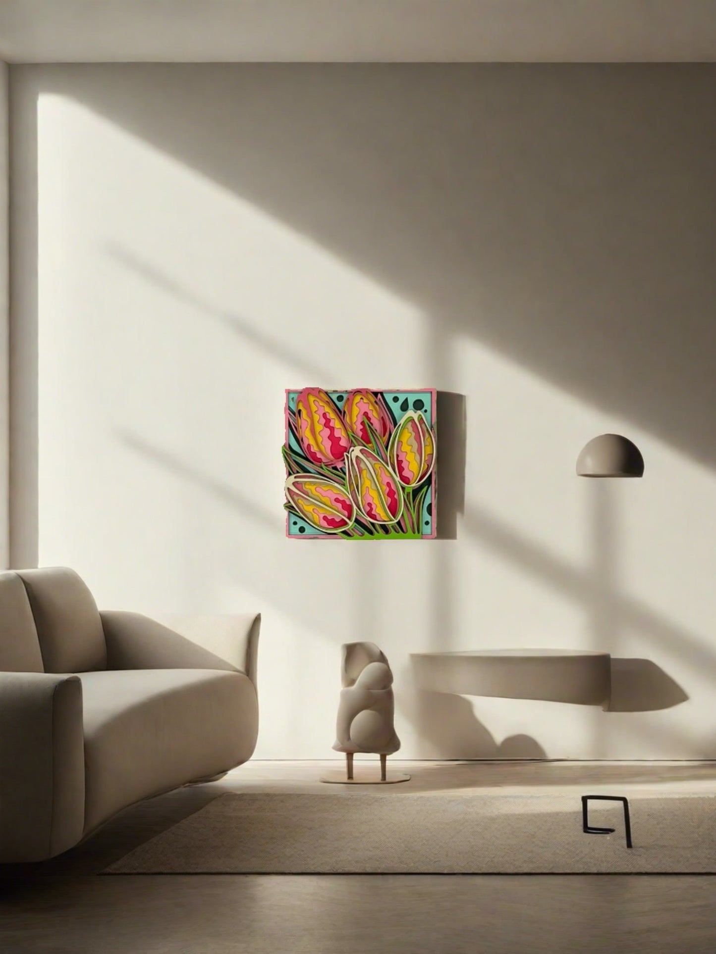 Layered Artwork - Tulips