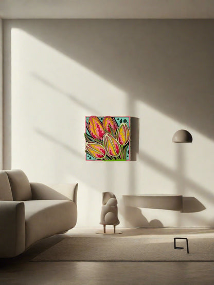 Layered Artwork - Tulips