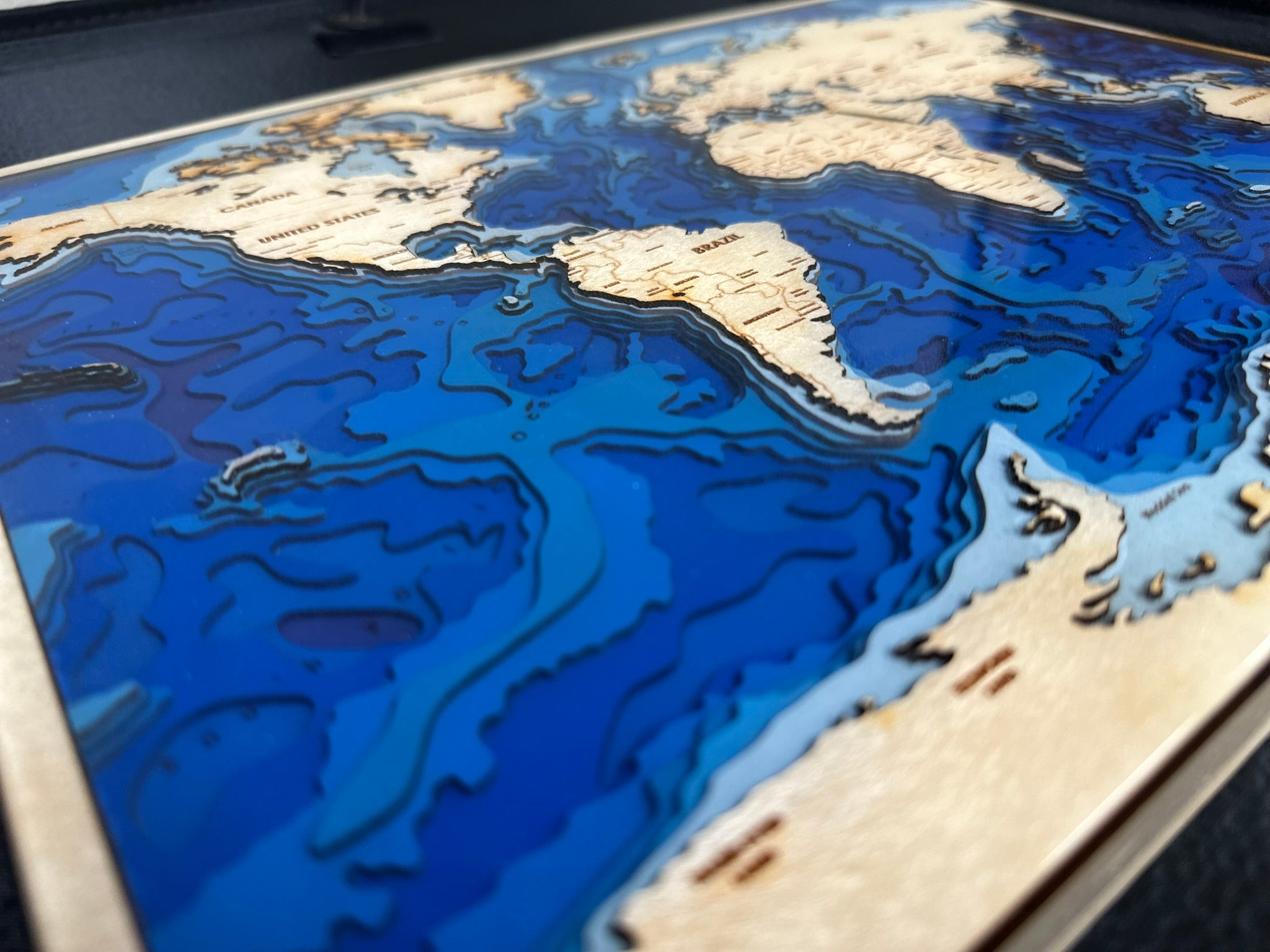 Bathymetric Map - World