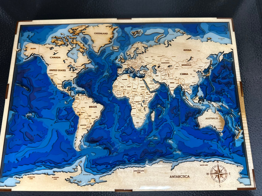Bathymetric Map - World