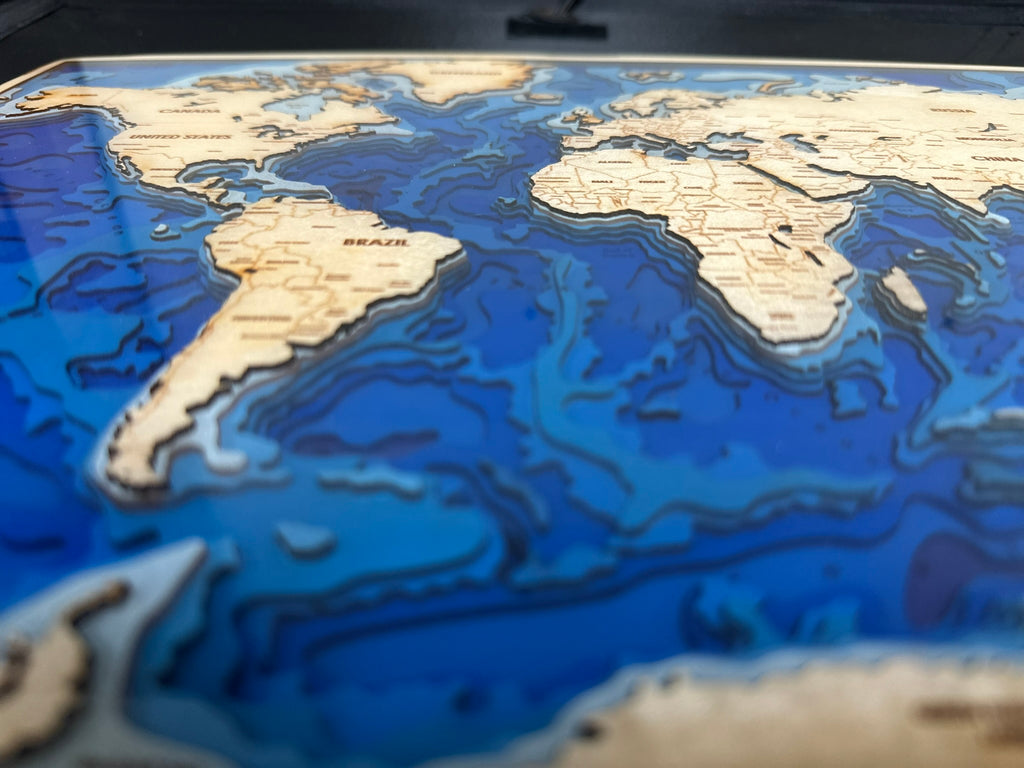 Bathymetric Map - World