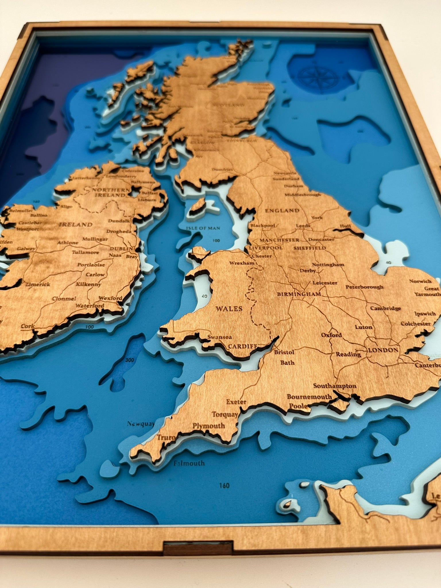 Bathymetric Map - British Isles