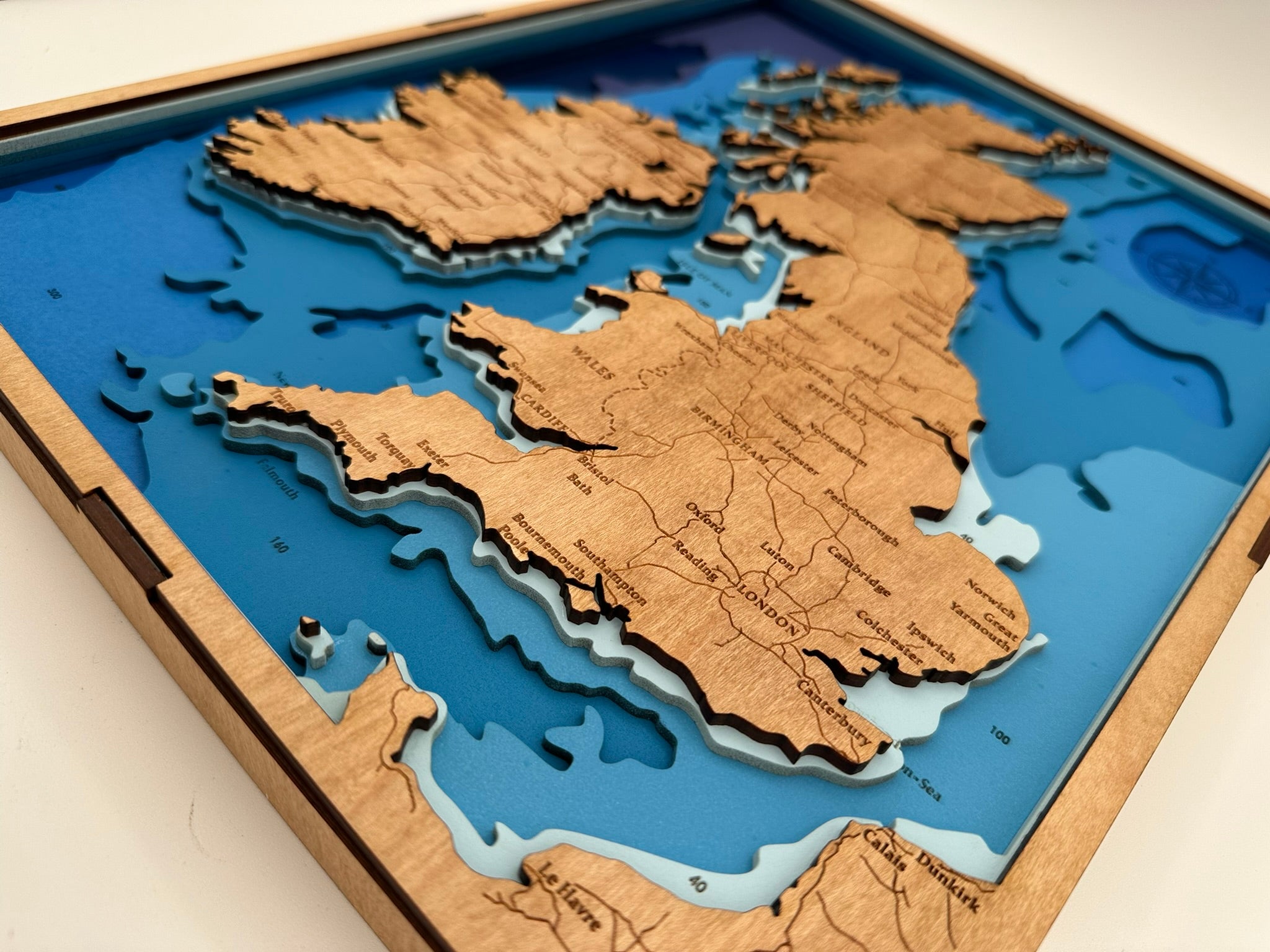 Bathymetric Map - British Isles