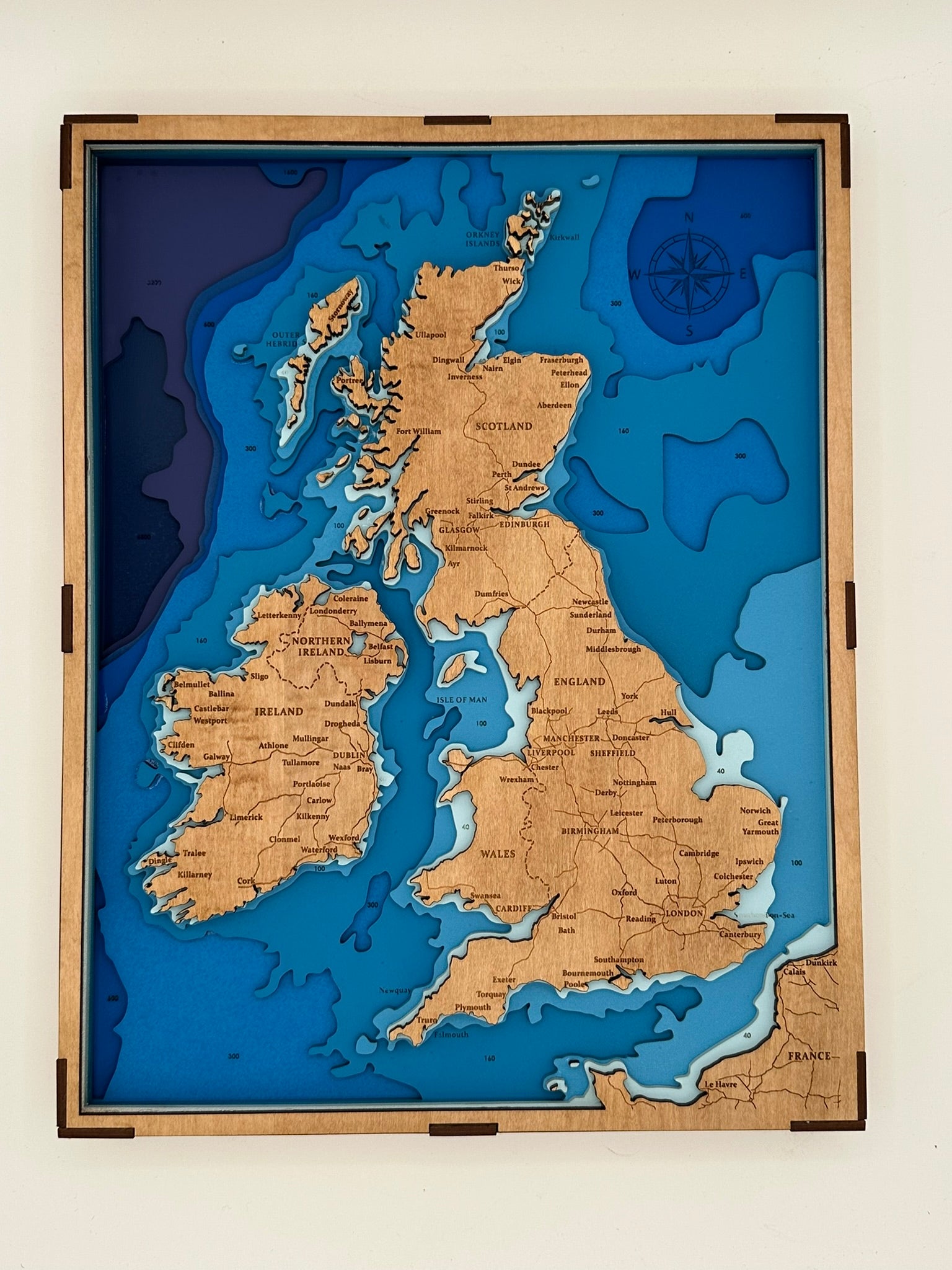 Bathymetric Map - British Isles