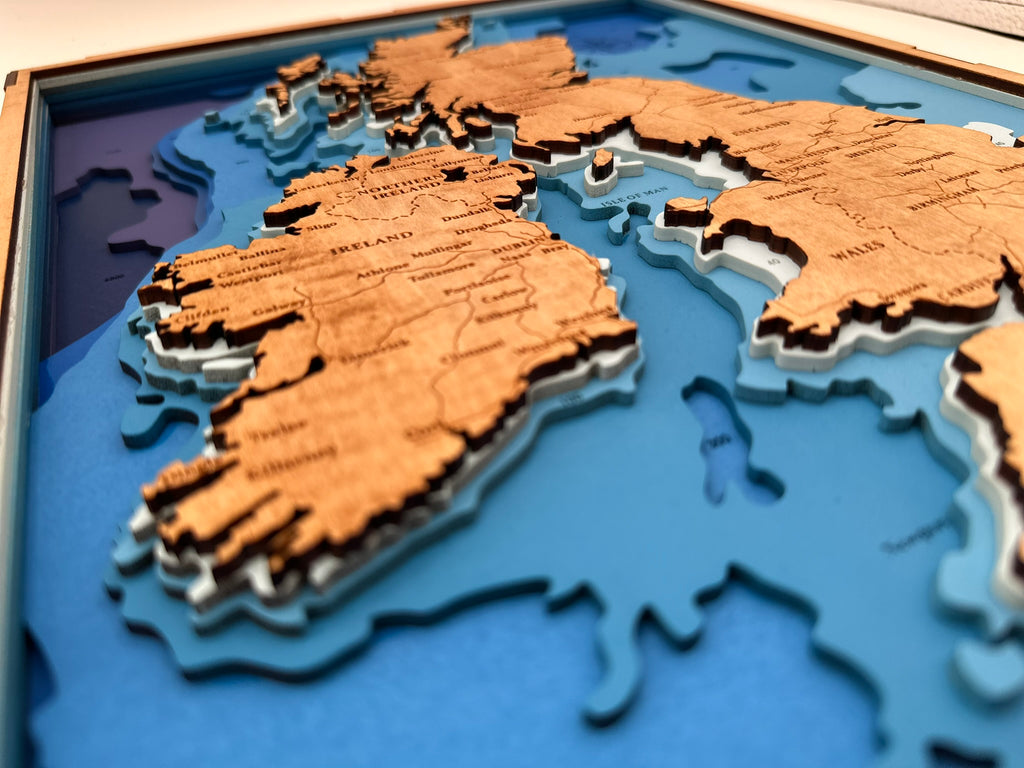 Bathymetric Map - British Isles