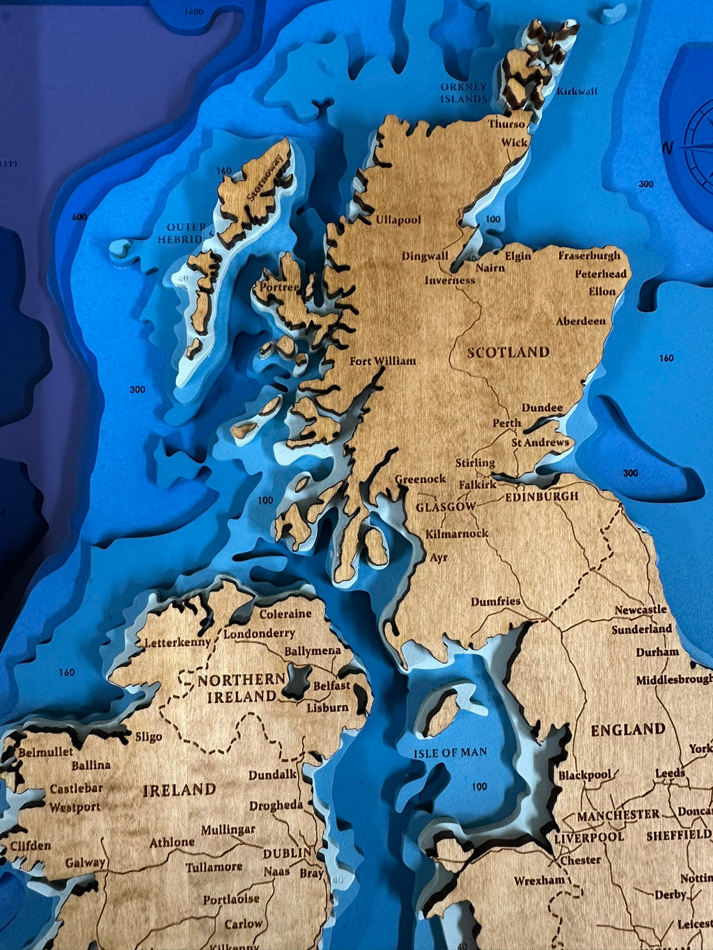 Bathymetric Map - British Isles