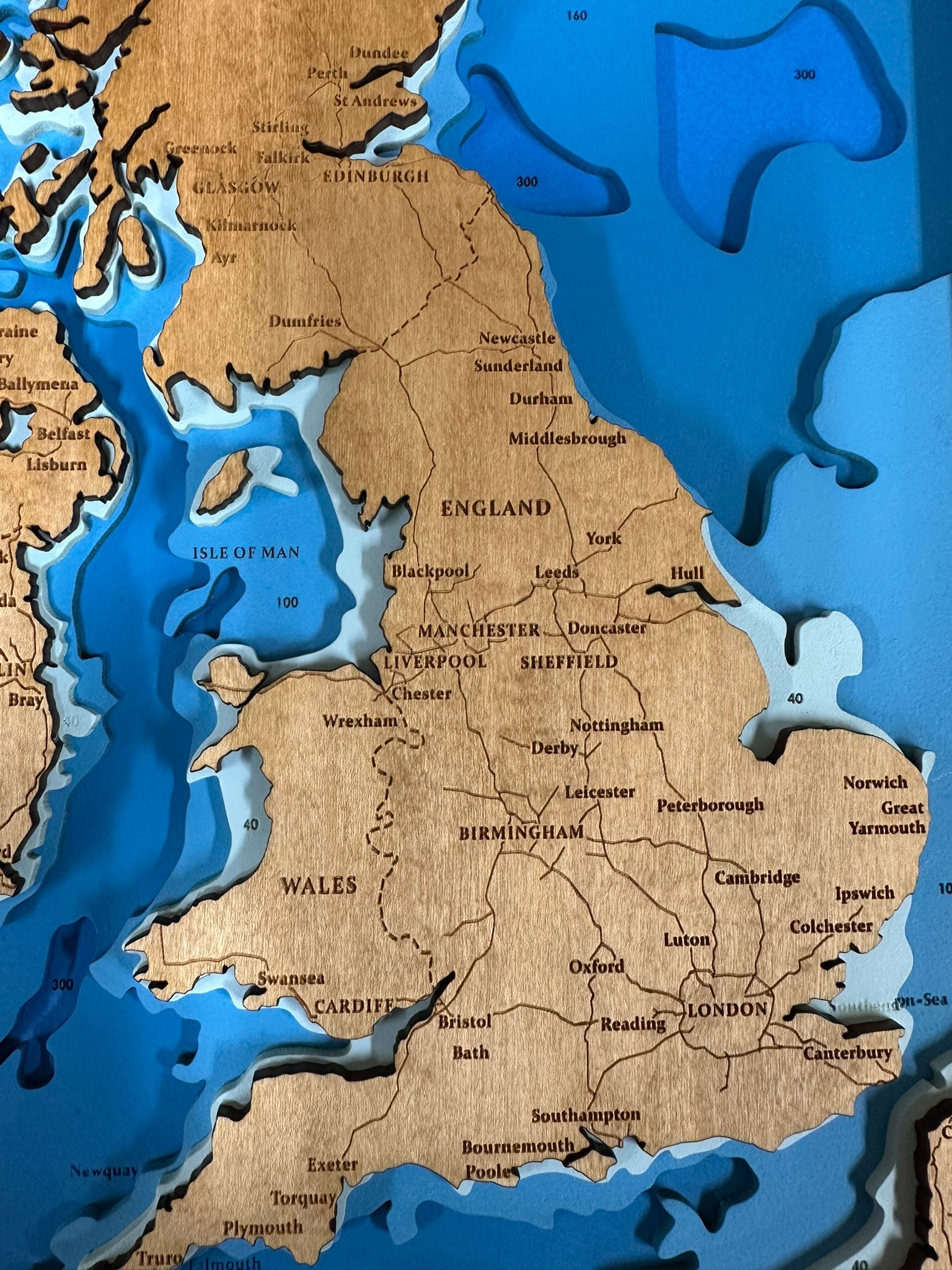 Bathymetric Map - British Isles