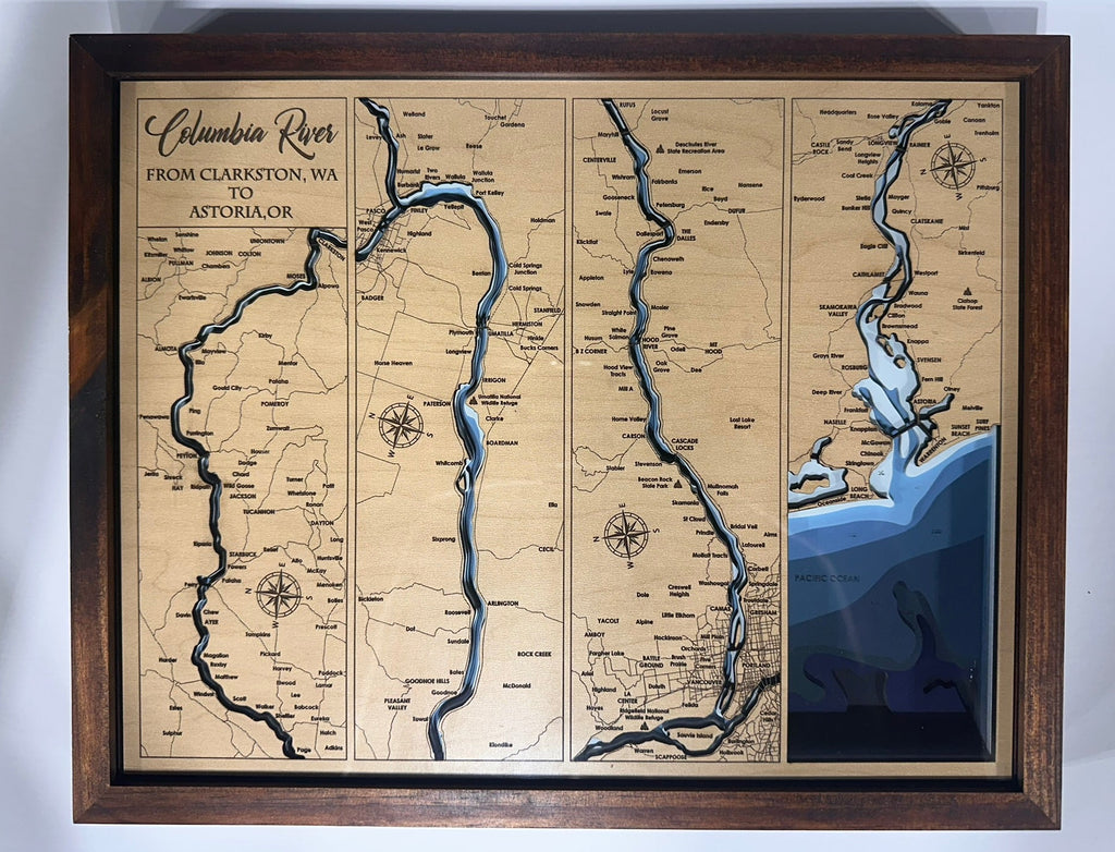 Bathymetric Map - Columbia River Cruise