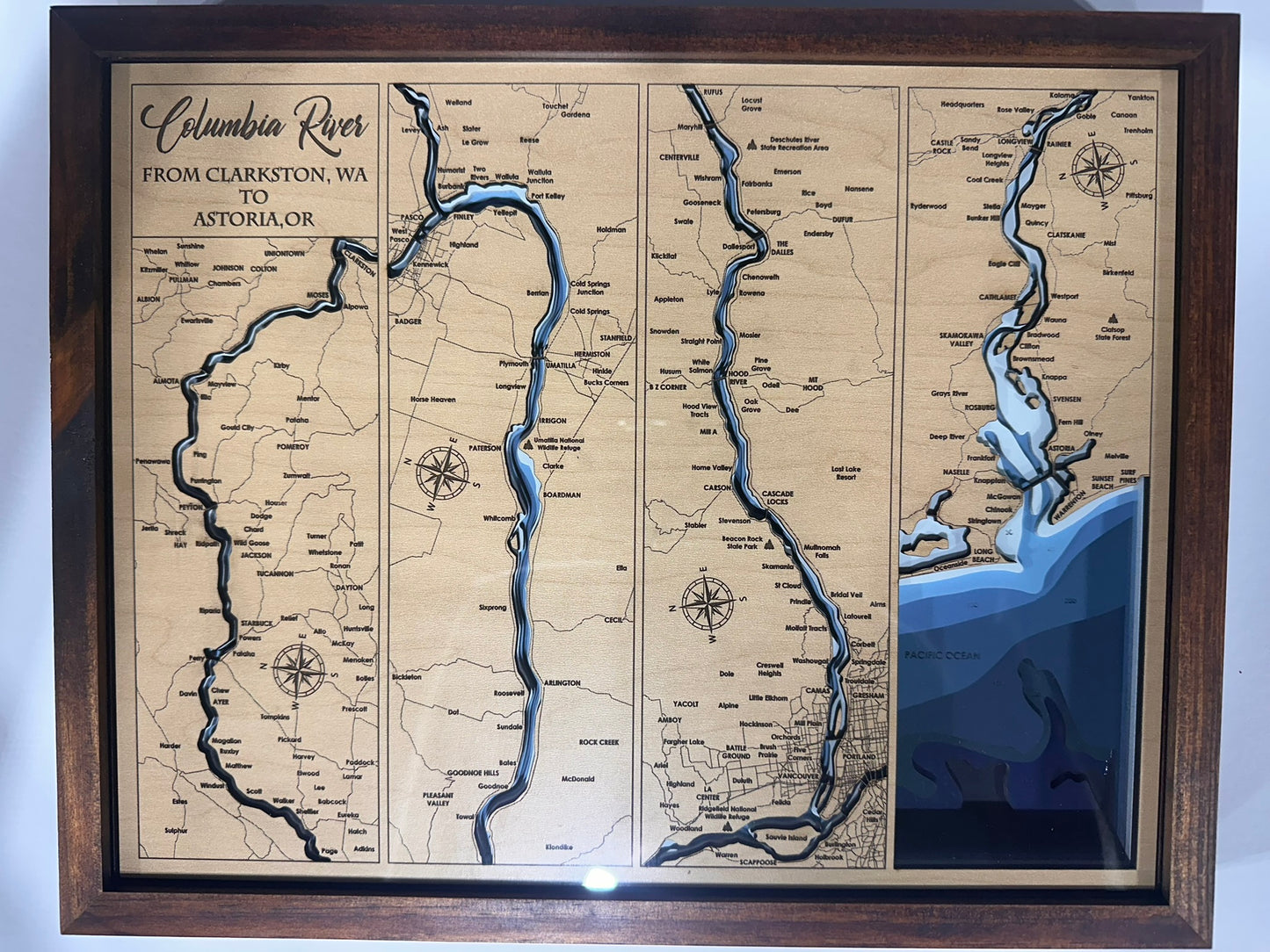 Bathymetric Map - Columbia River Cruise