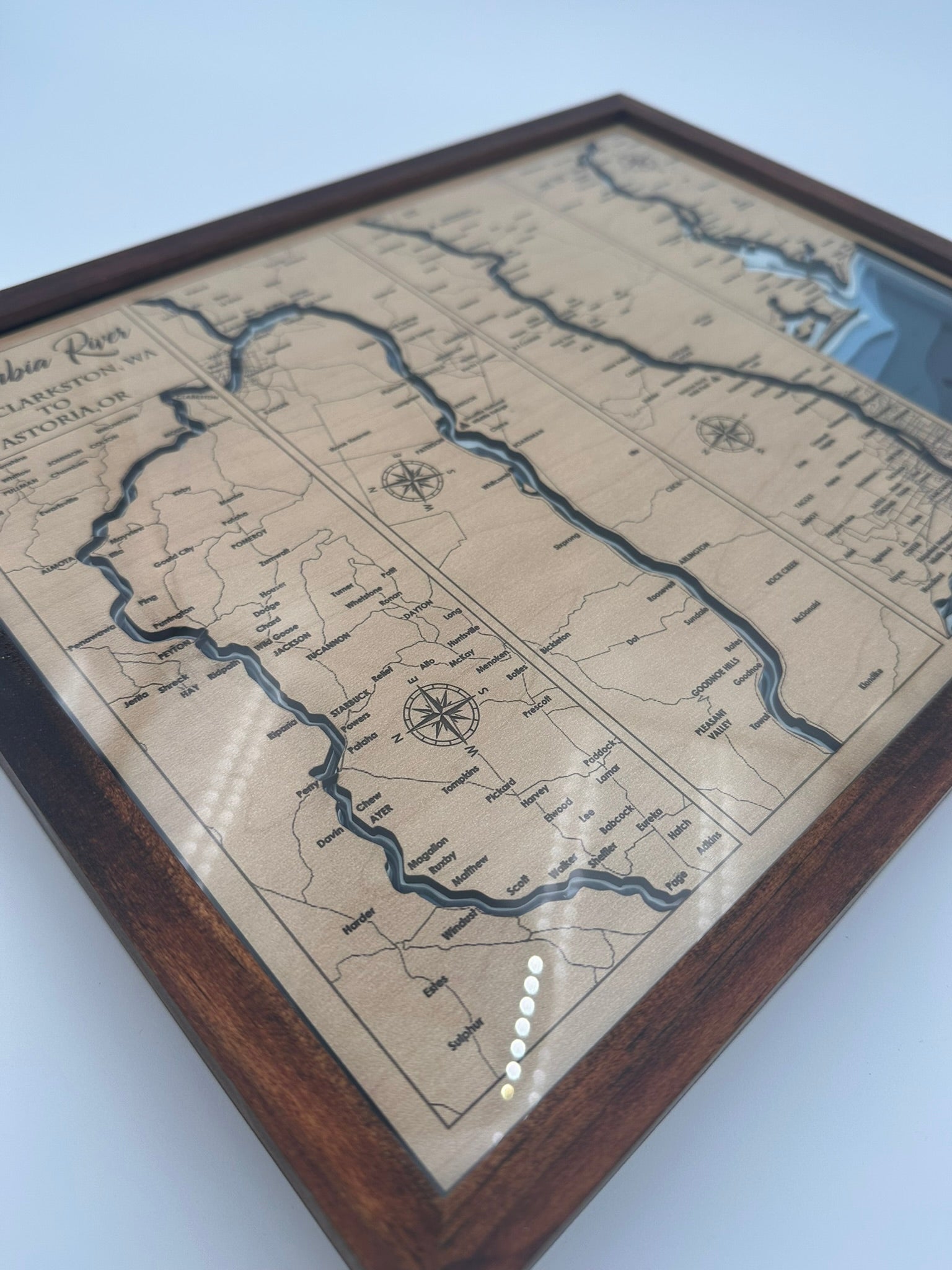 Bathymetric Map - Columbia River Cruise