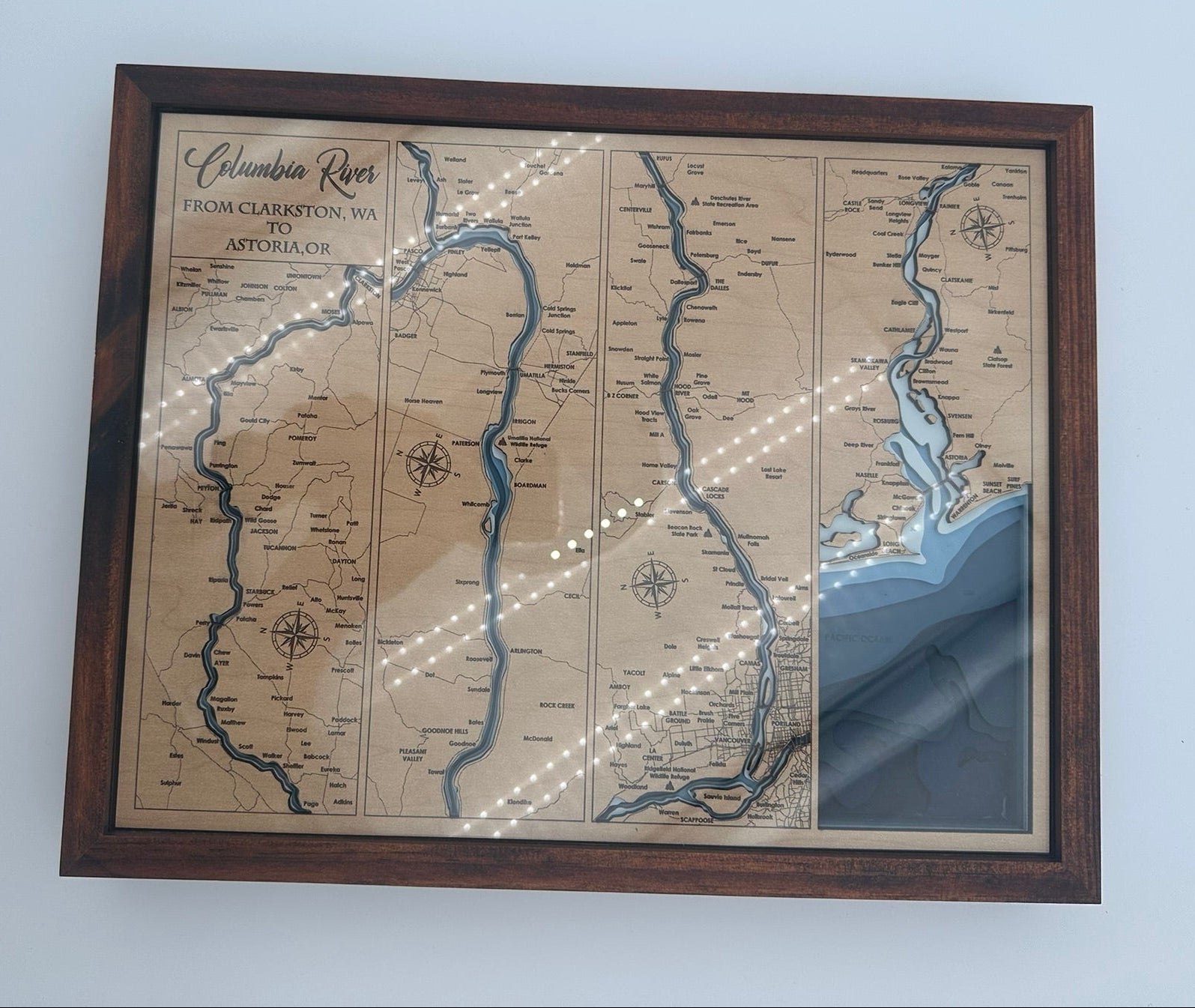 Bathymetric Map - Columbia River Cruise