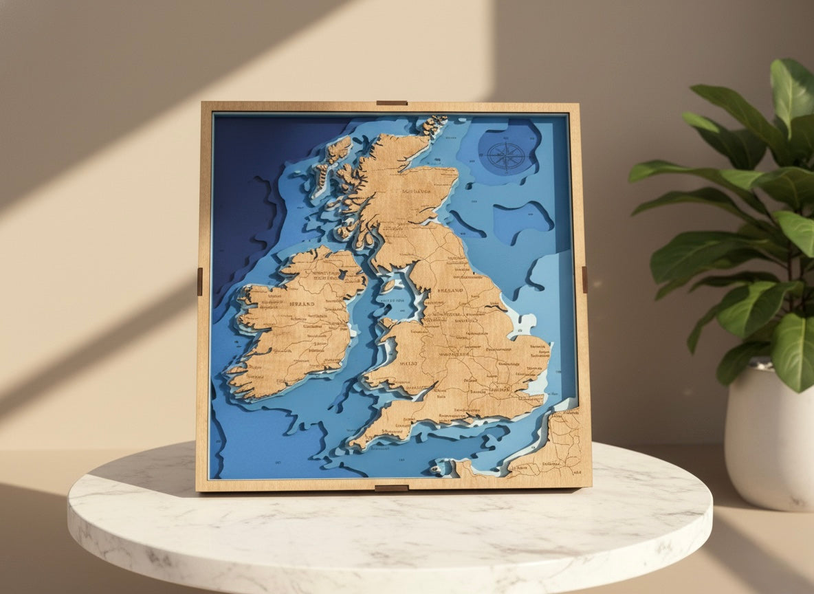 Bathymetric Map - Custom Map