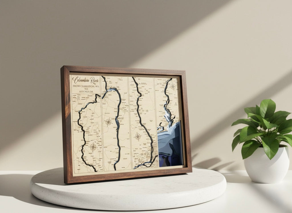 Bathymetric Map - Columbia River Cruise