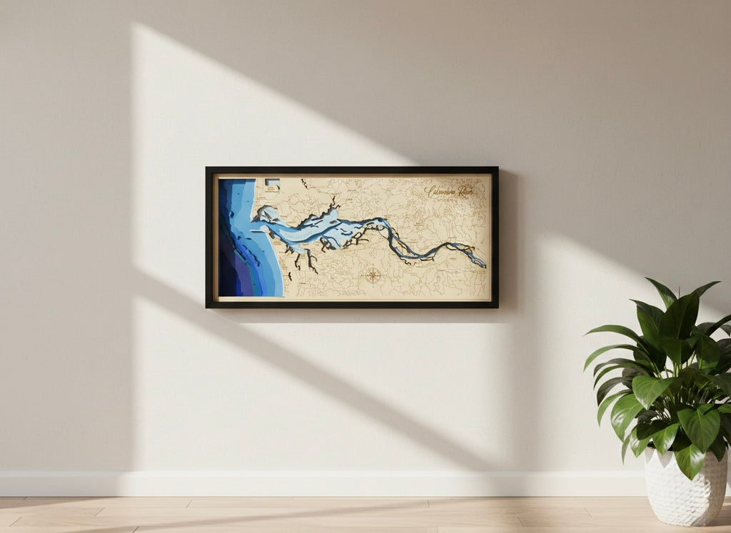 Bathymetric Map - Columbia River (Oregon Coast)