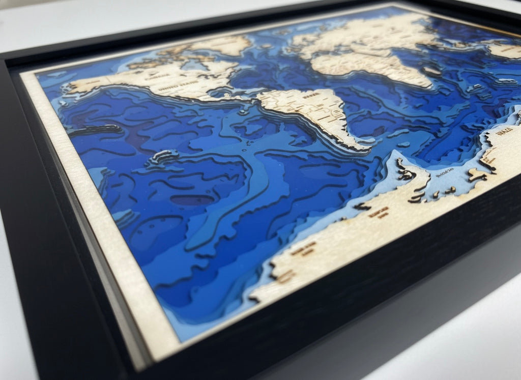 Bathymetric Map - World