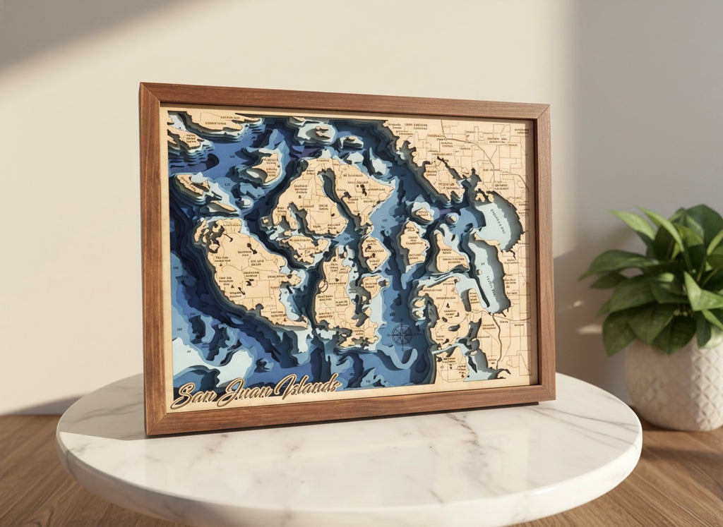 Bathymetric Map - San Juan Islands
