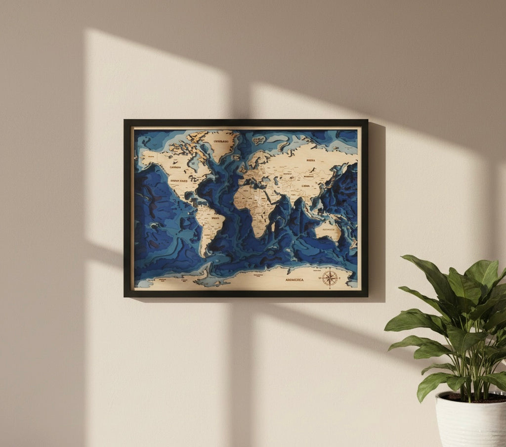 Bathymetric Map - World