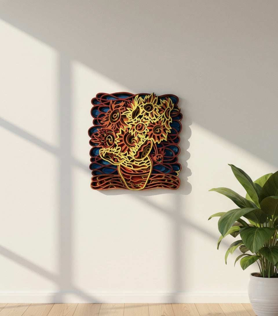 Frameless Layered Artwork